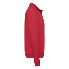 Czerwona bluza męska Zip Neck Sweat Fruit of the Loom