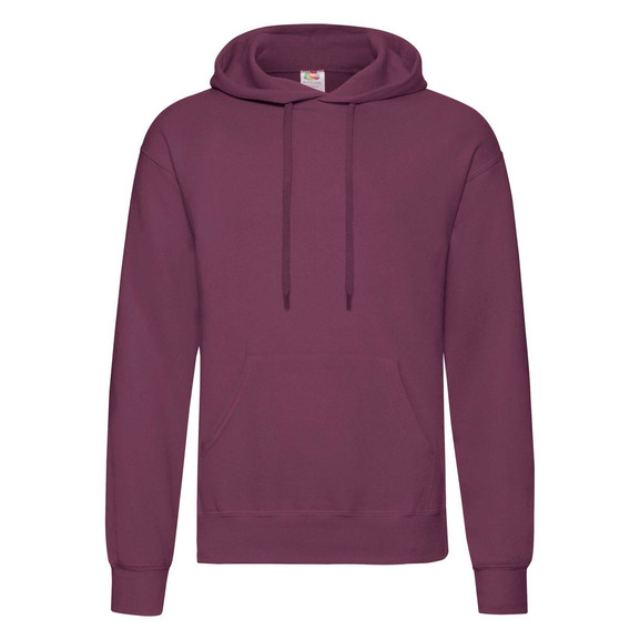 Burgundowa bluza męska Hooded Sweat Fruit of the Loom