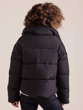 Kurtka krótka typu puffer szeroka forma czarna