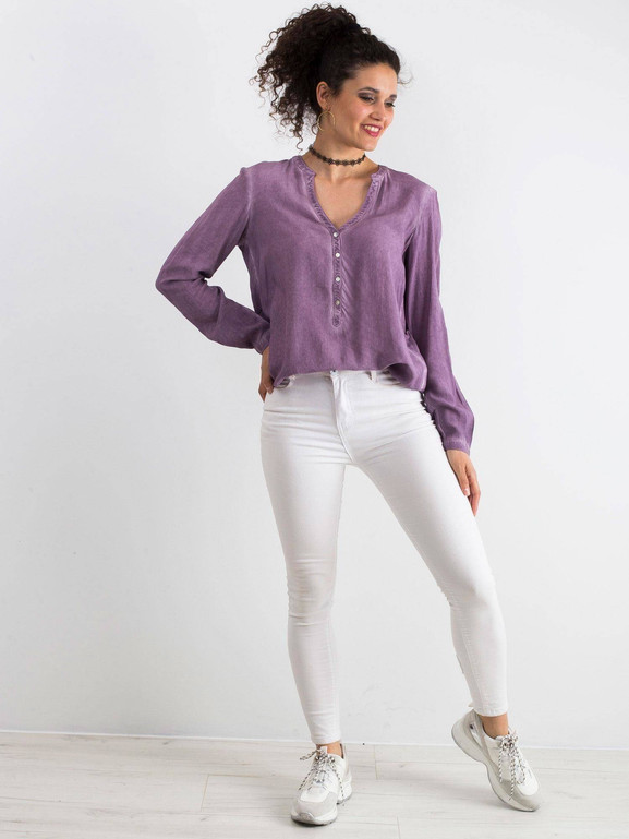 Koszula dekatyzowana fioletowa