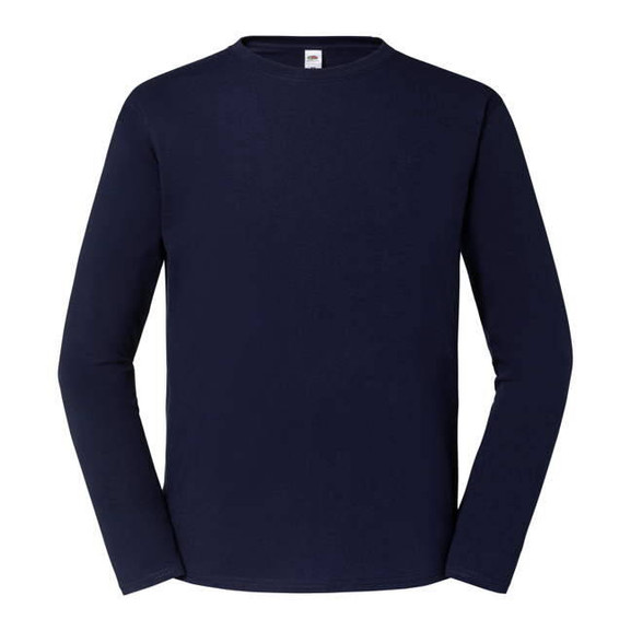 Granatowa koszulka męska Iconic 195 Ringspun Premium Fruit of the Loom