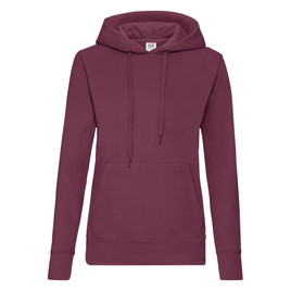 Burgundowa bluza z kapturem Hooded Sweat Fruit of the Loom 