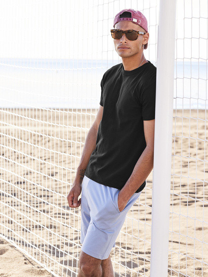 Czarna koszulka męska Iconic 195 Ringspun Premium Fruit of the Loom