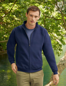 Granatowa bluza męska rozpinana Sweat Jacket Fruit of the Loom 