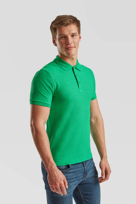 Zielona koszulka męska Iconic Polo Friut of the Loom