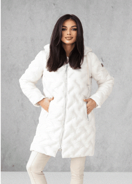 Beżowa lekka kurtka puch syntetyczny Dankoff