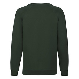 Zielona bluza dziecięca Raglan Sweat Fruit of the Loom 