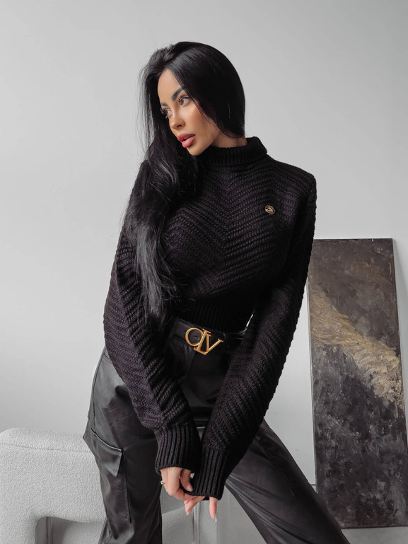 Czarny golf EMMIE OLAVOGA