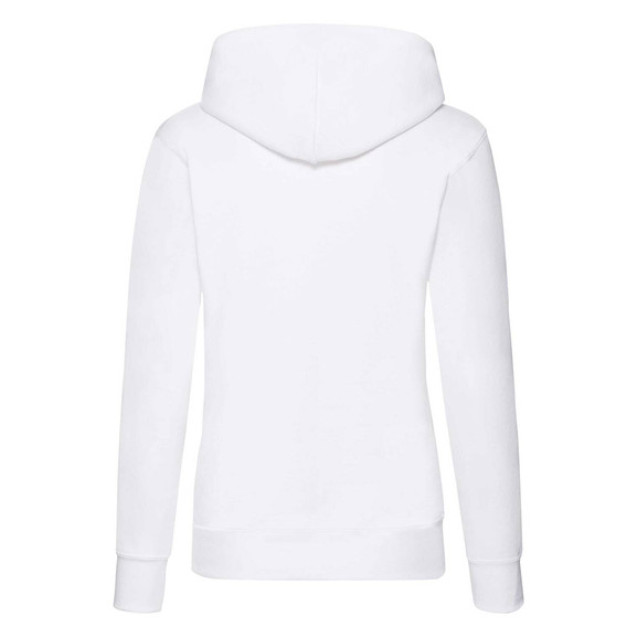 Biała bluza z kapturem Hooded Sweat Fruit of the Loom