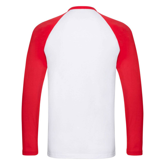 Biała koszulka męska Baseball Fruit of the Loom