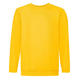 Żółta bluza dziecięca Set-In Sweat Fruit of the Loom 