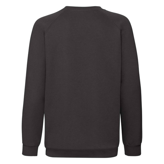 Czarna bluza dziecięca Raglan Sweat Fruit of the Loom