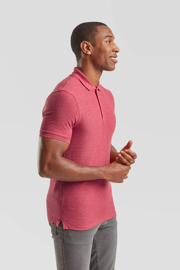 Czerwona koszulka męska Iconic Polo Friut of the Loom