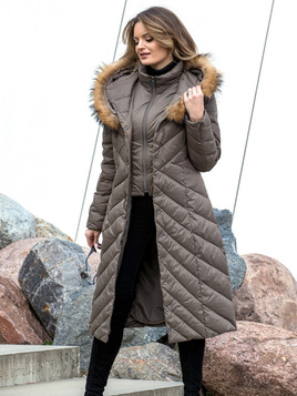 Cappucino płaszcz puchowy Premium Dankoff.dk 