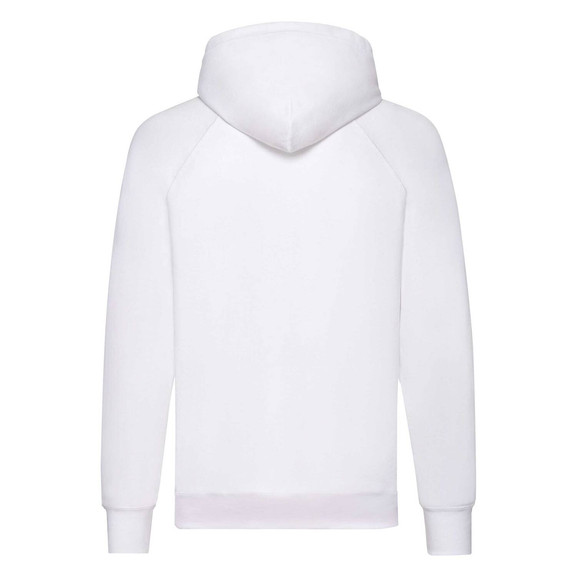 Biała bluza męska z kapturem Lightweight Hooded Sweat Fruit of the Loom