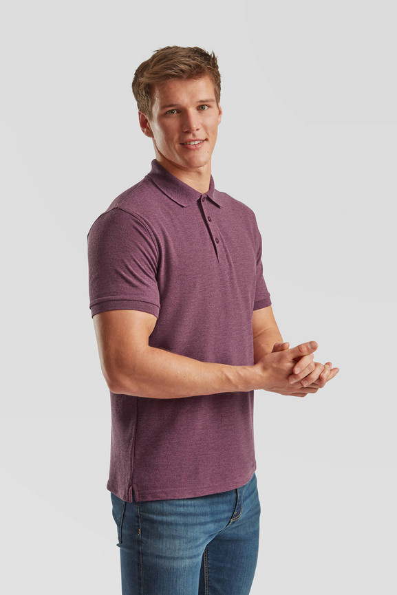 Burgundowa koszulka męska Iconic Polo Friut of the Loom
