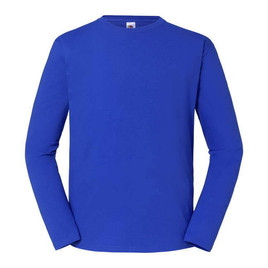 Niebieska koszulka męska Iconic 195 Ringspun Premium Fruit of the Loom