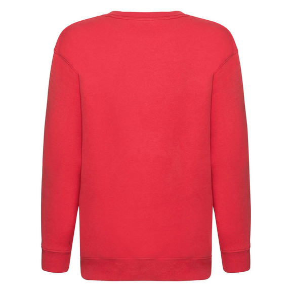 Czerwona bluza dziecięca Set-In Sweat Fruit of the Loom