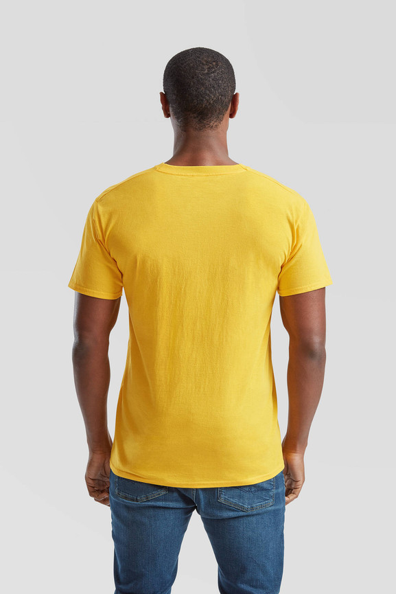 Żółta koszulka męska Valueweight Fruit of the Loom