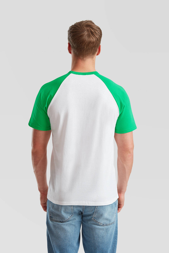 Biała koszulka męska Baseball Fruit of the Loom