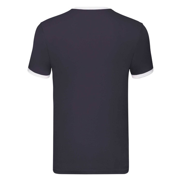 Granatowa koszulka męska Ringer Fruit of the Loom