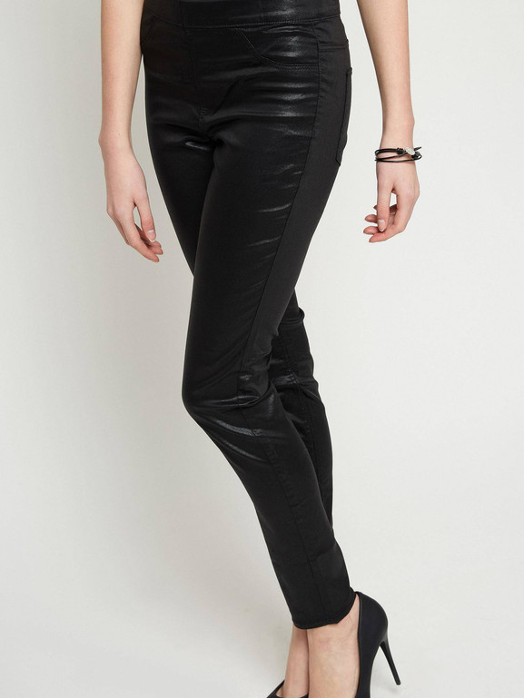 Tregginsy woskowane czarne