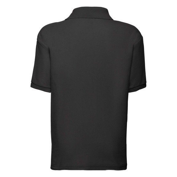 Czarna koszulka dziecięca 65/35 Polo Fruit of the Loom