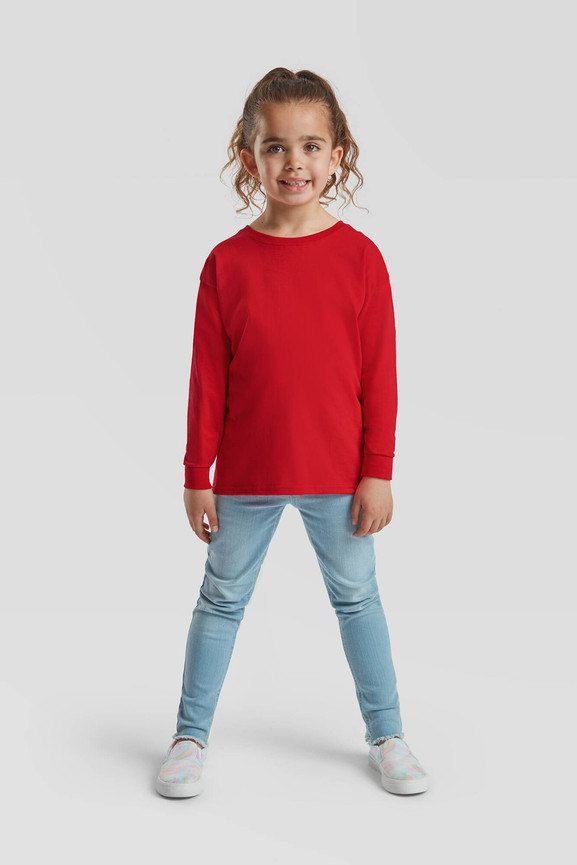 Czerwona koszulka dziecięca Valueweight Fruit of the Loom