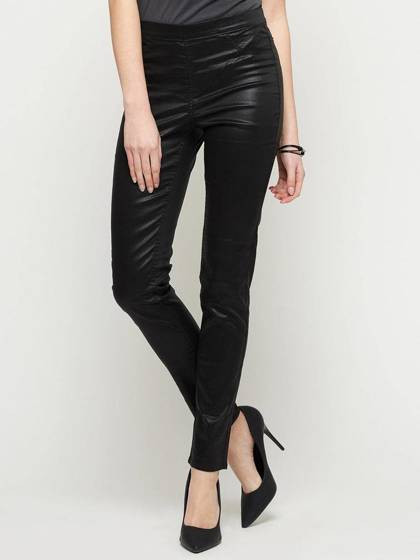 Tregginsy woskowane czarne