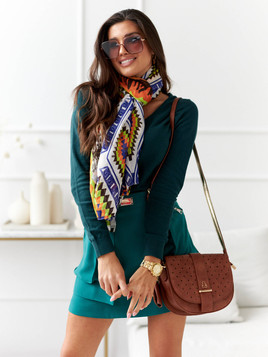 Wielobarwny szalik z printem Yups