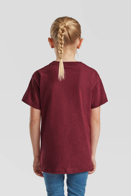 Burgundowa koszulka dziecięca Oryginal Fruit of the Loom