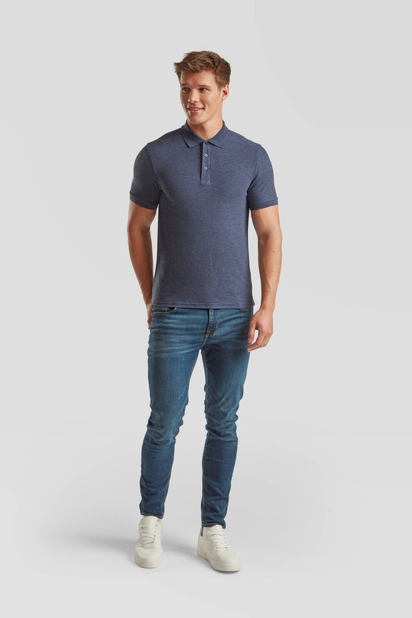 Granatowa koszulka męska Iconic Polo Friut of the Loom