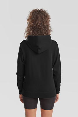 Czarna bluza z kapturem Hooded Sweat Fruit of the Loom 