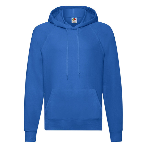 Niebieska bluza męska z kapturem Lightweight Hooded Sweat Fruit of the Loom