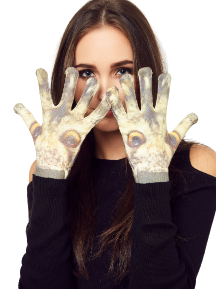 Rękawiczki dotykowe sowa