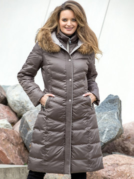 Cappucino płaszcz puchowy Premium Dankoff.dk 