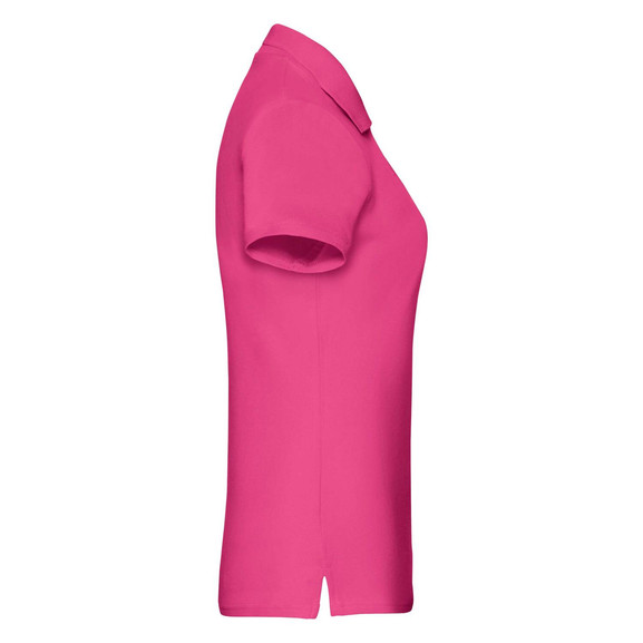 Różowa koszulka damska Polo Fruit of the Loom