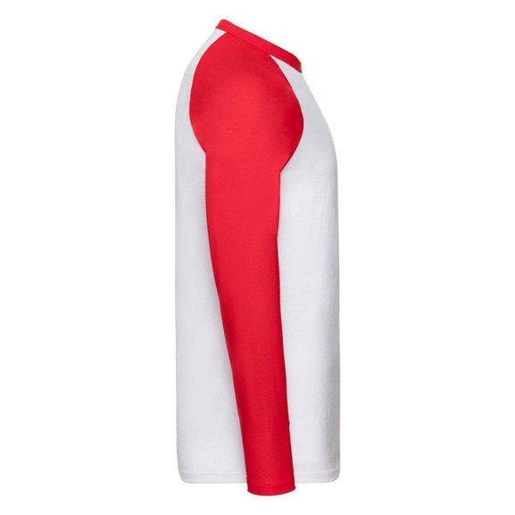 Biała koszulka męska Baseball Fruit of the Loom