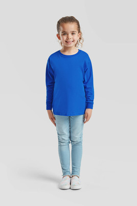 Niebieska koszulka dziecięca Valueweight Fruit of the Loom