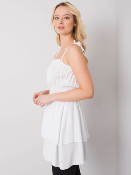 Biała bluzka na cienkich ramiączkach Yups