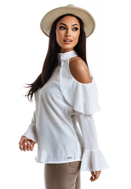 Biała buzka cold shoulder Lemonada