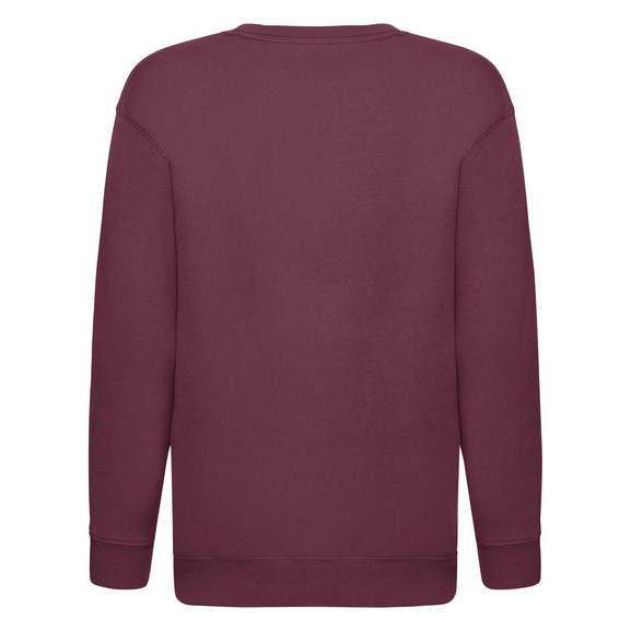 Burgundowa bluza dziecięca Set-In Sweat Fruit of the Loom