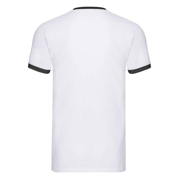 Biała koszulka męska Ringer Fruit of the Loom