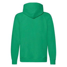 Zielona bluza męska z kapturem Lightweight Zip Thru Hooded Sweat Fruit of the Loom