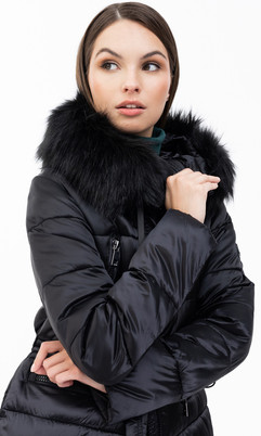 Czarna kurtka puchowa Luserna-Eco Tiffi