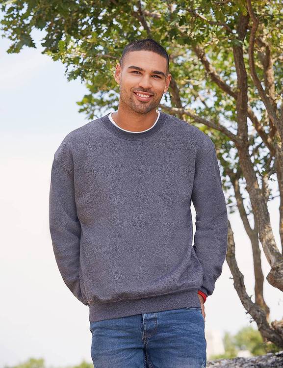 Granatowa bluza męska Set-in Sweat Fruit of the Loom