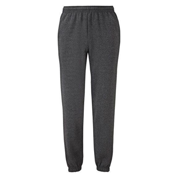 Ciemno szare spodnie dresowe męskie Elasticated Jog Pants Fruit of the Loom