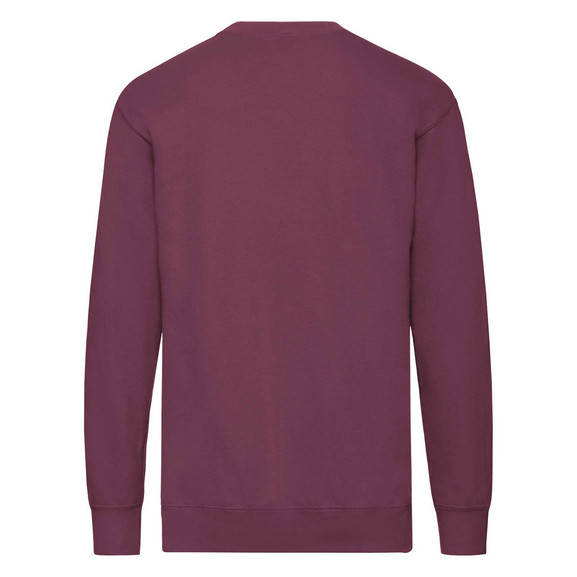 Burgundowa bluza męska Lightweight Set-in-Sweat Sweat Fruit of the Loom