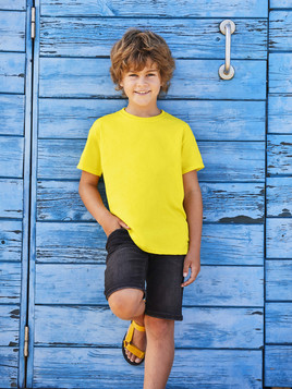 Żółta koszulka dziecięca Oryginal Fruit of the Loom 
