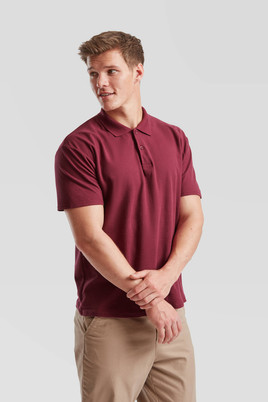 Burgundowa koszulka męska polo Original Polo Friut of the Loom